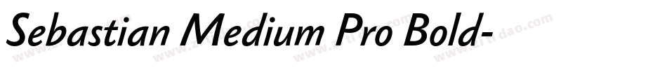 Sebastian Medium Pro Bold字体转换